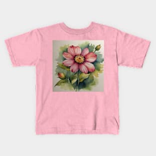 Pink Flower Kids T-Shirt